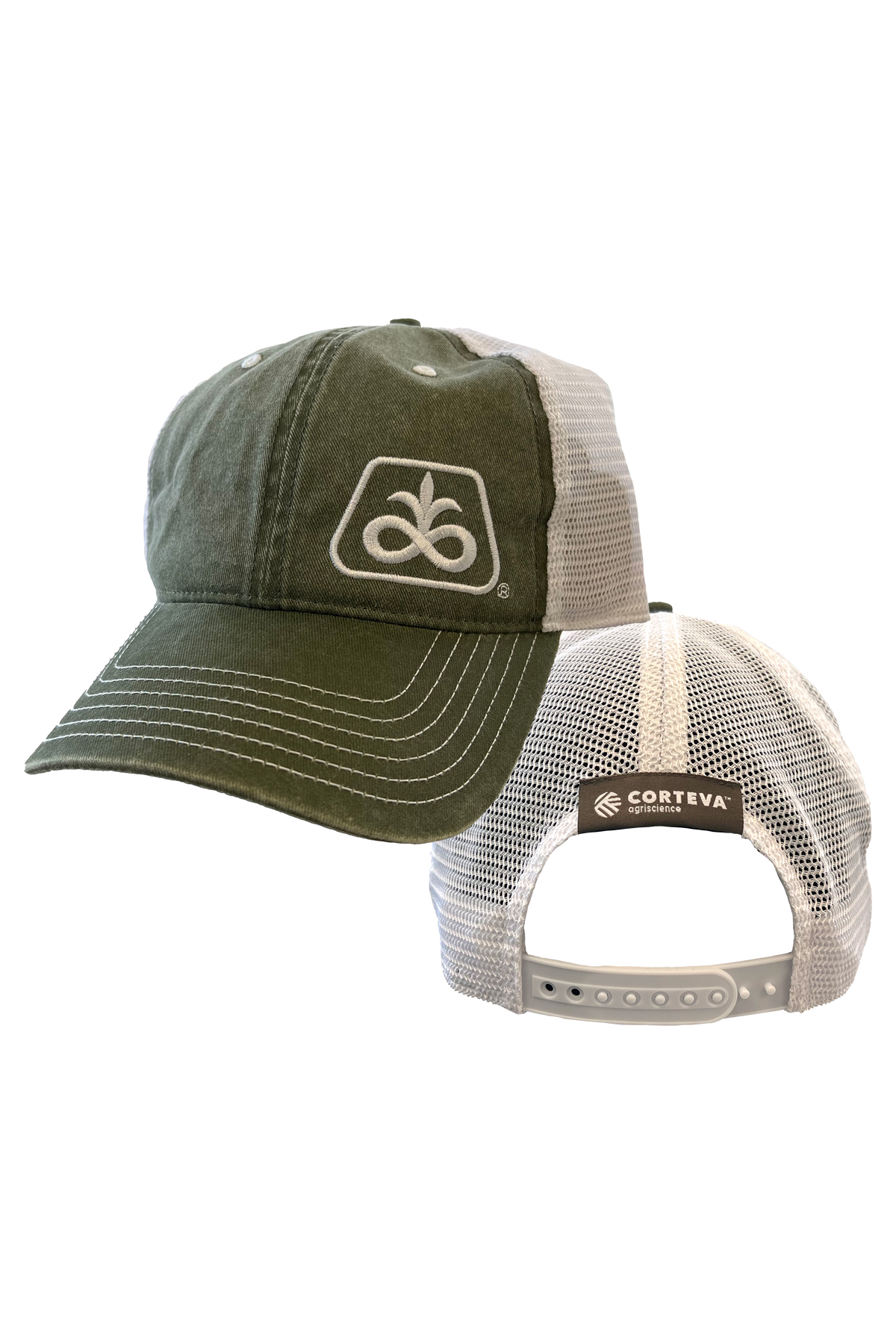 Pioneer/Corteva Olive Mesh Back Cap