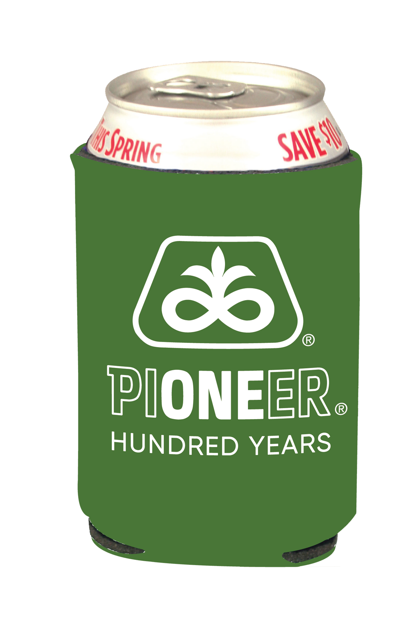 Green 12 oz Can Cooler