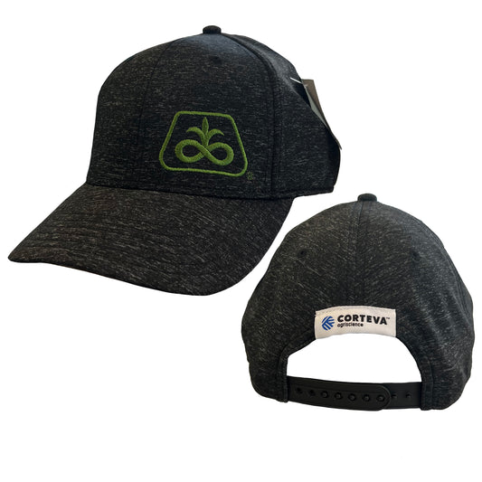 Pioneer/Corteva Heathered Black Spandex Cap