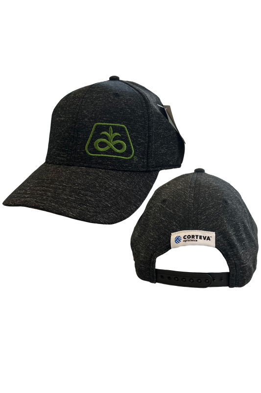 Pioneer/Corteva Heathered Black Spandex Cap