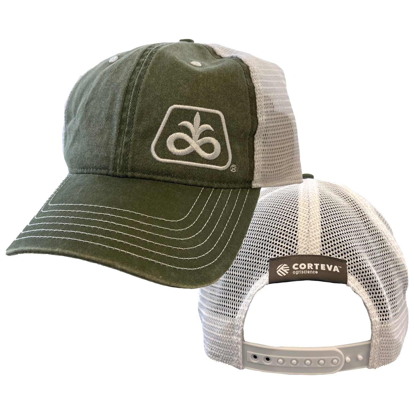 Pioneer/Corteva Olive Mesh Back Cap