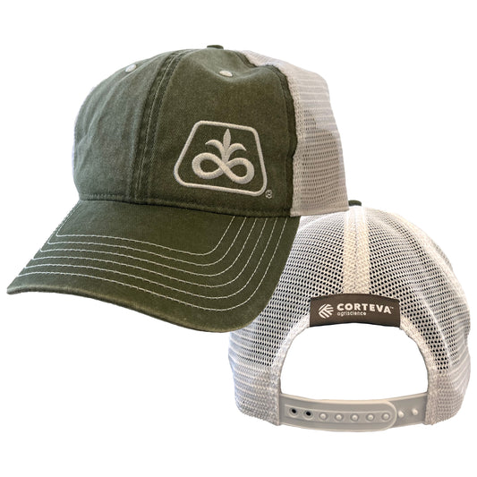 Pioneer/Corteva Olive Mesh Back Cap