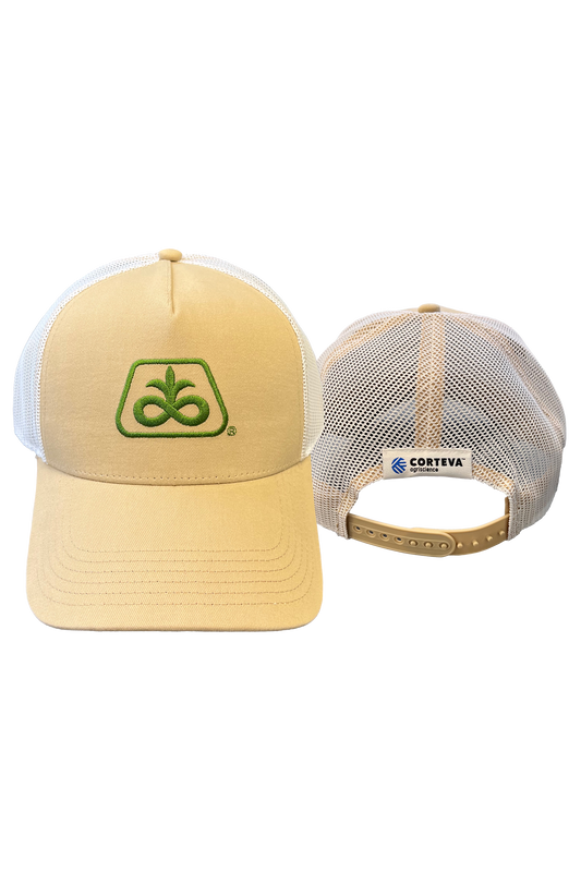 Pioneer/Corteva Khaki with White Meshback Cap