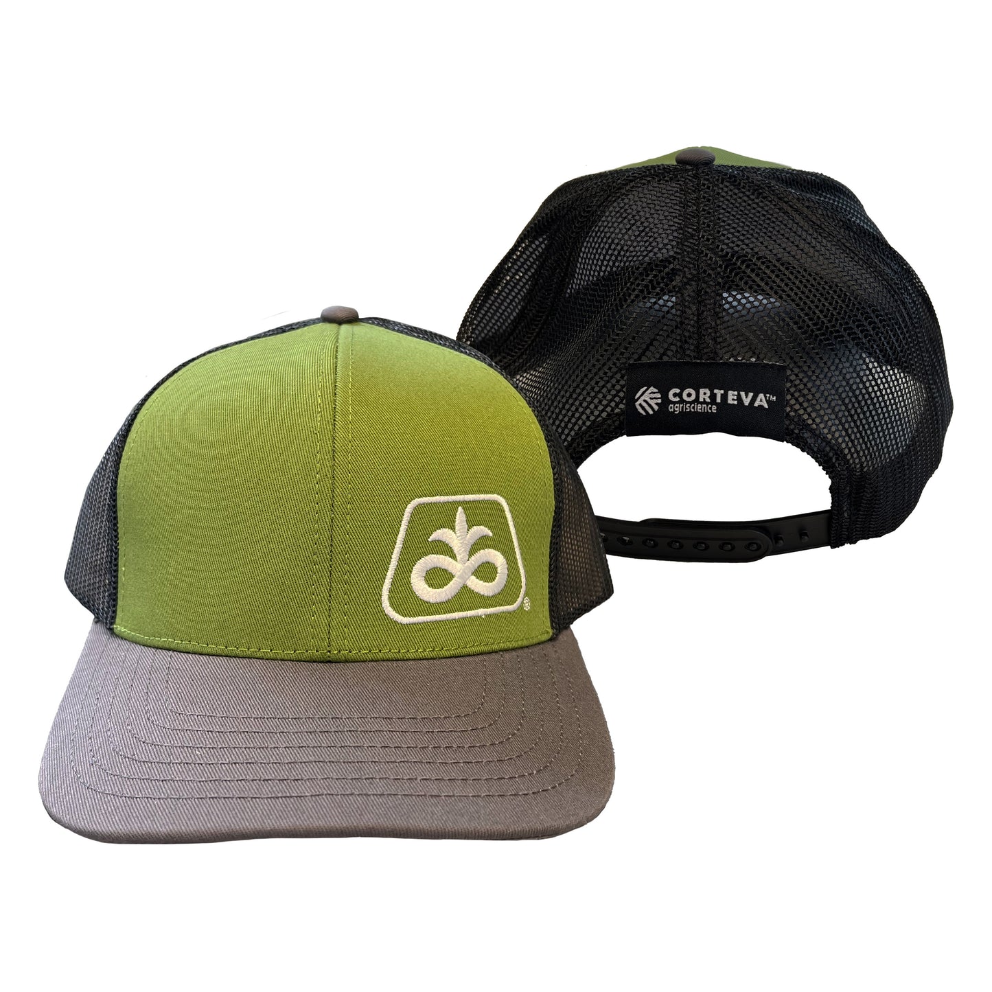 Pioneer/Corteva Custom Dyed Grey/Green/Black Mesh Cap