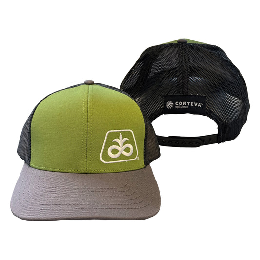 Pioneer/Corteva Custom Dyed Grey/Green/Black Mesh Cap