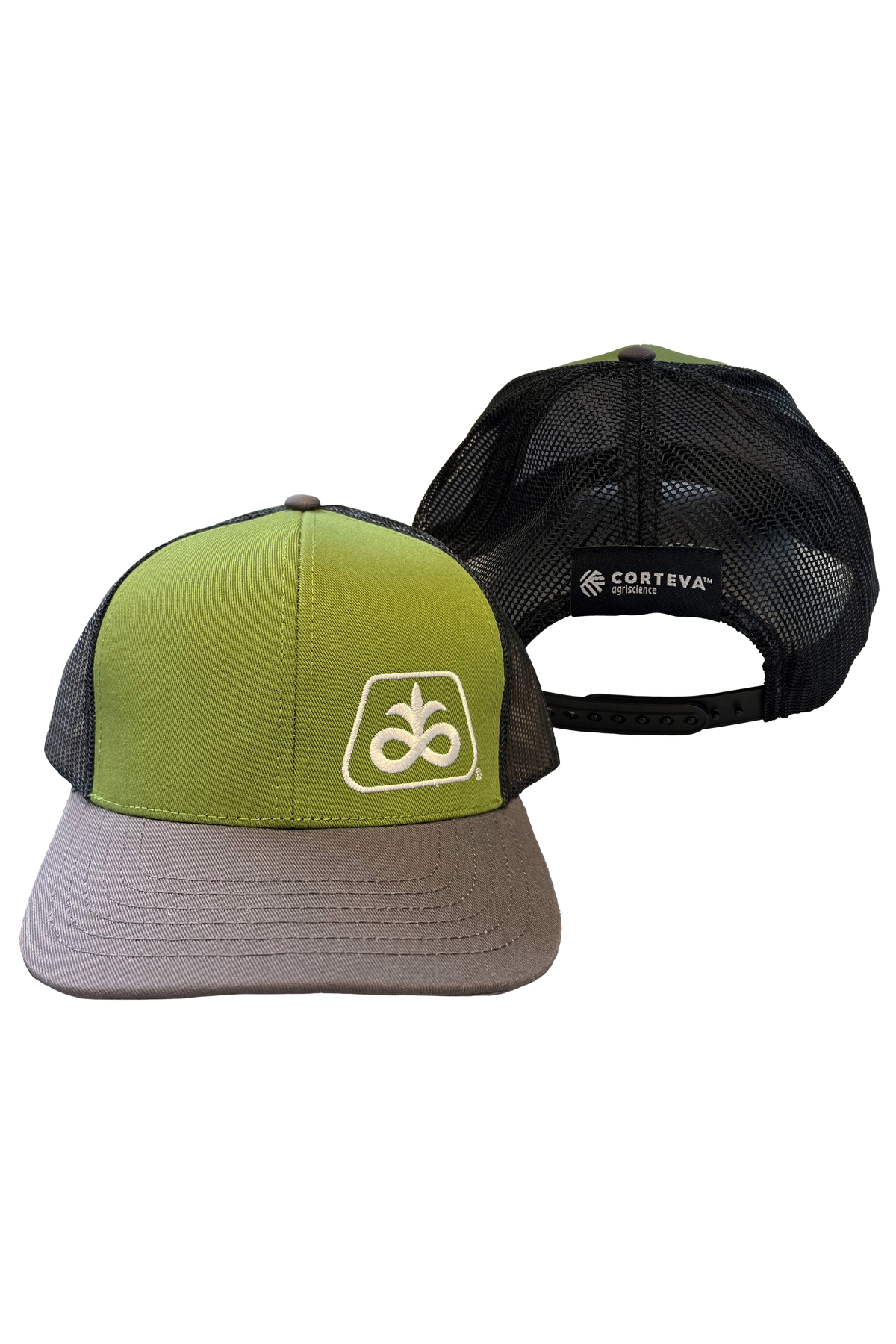 Pioneer/Corteva Custom Dyed Grey/Green/Black Mesh Cap