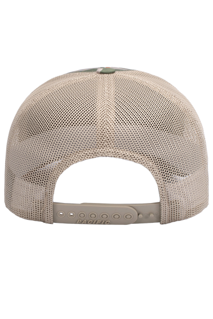 Pacific Headwear Khaki Duck Camo Trucker Snapback Cap