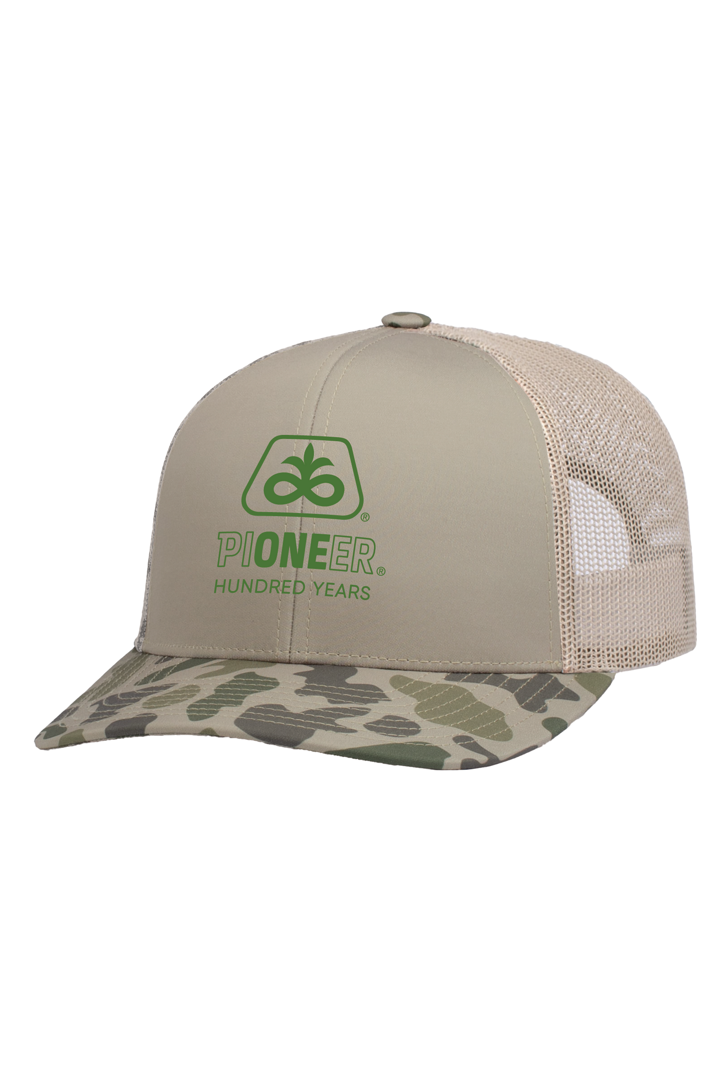 Pacific Headwear Khaki Duck Camo Trucker Snapback Cap